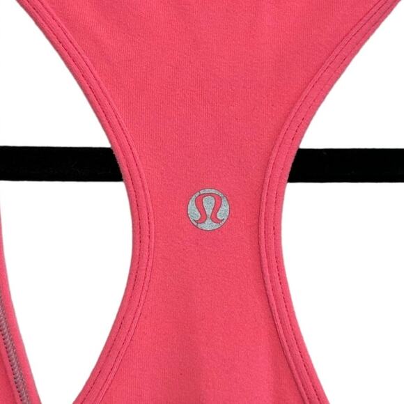 Lululemon Racerback Tank Top Women's Sz 2 Pink Activewear Yoga Stretch Casual - Picture 3 of 3